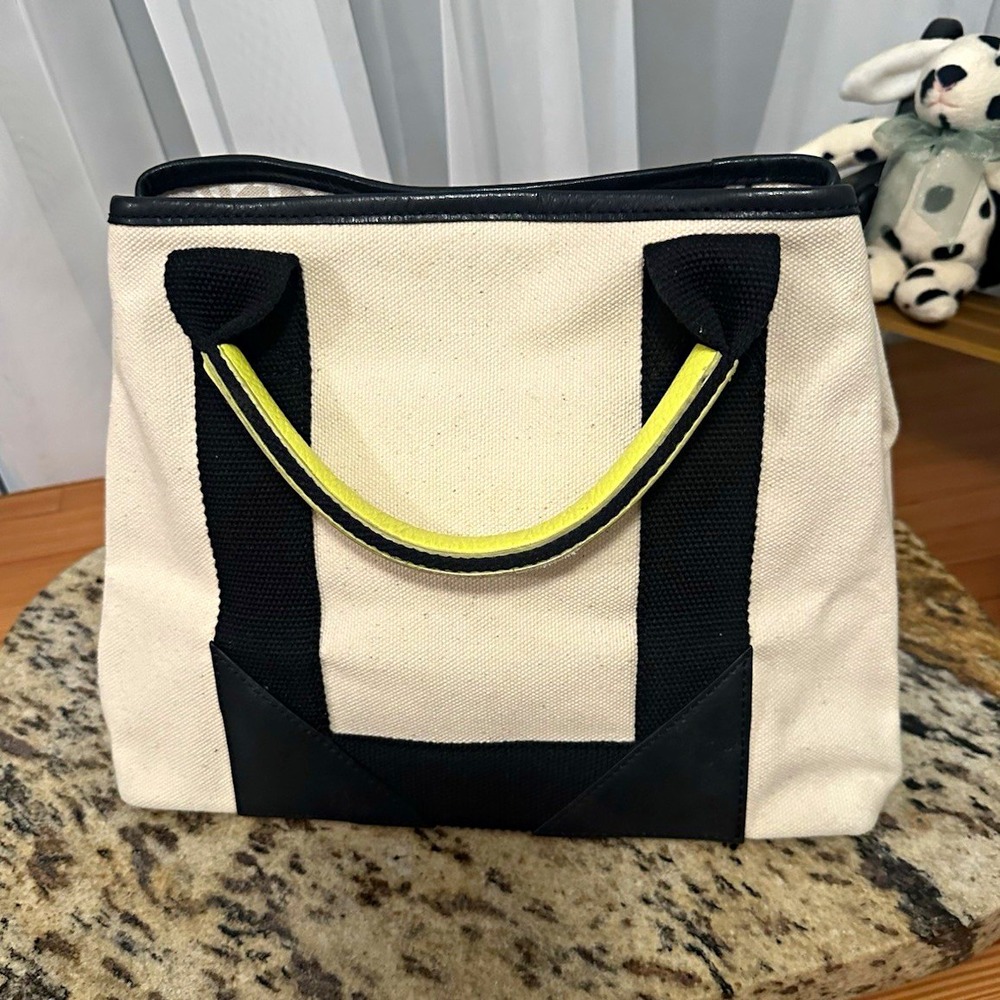 India Hicks Mini Biscayne Bay Canvas Tote Bag Resort-Wear Quiet Luxury
